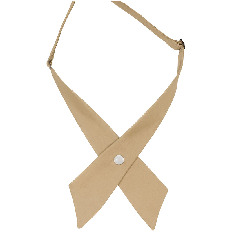 Khaki Solid Criss-Cross Tie
