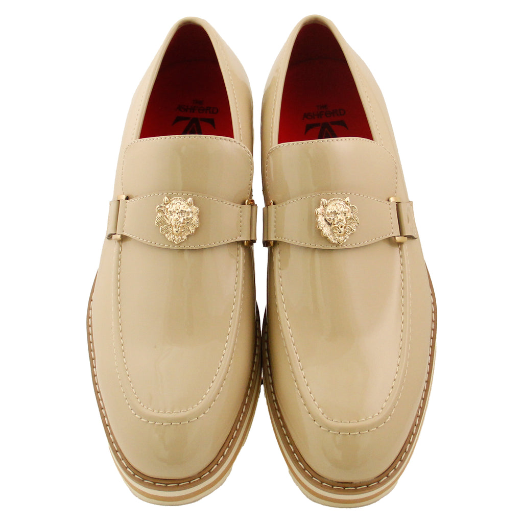 Natural Casual Slip On with Lion Head