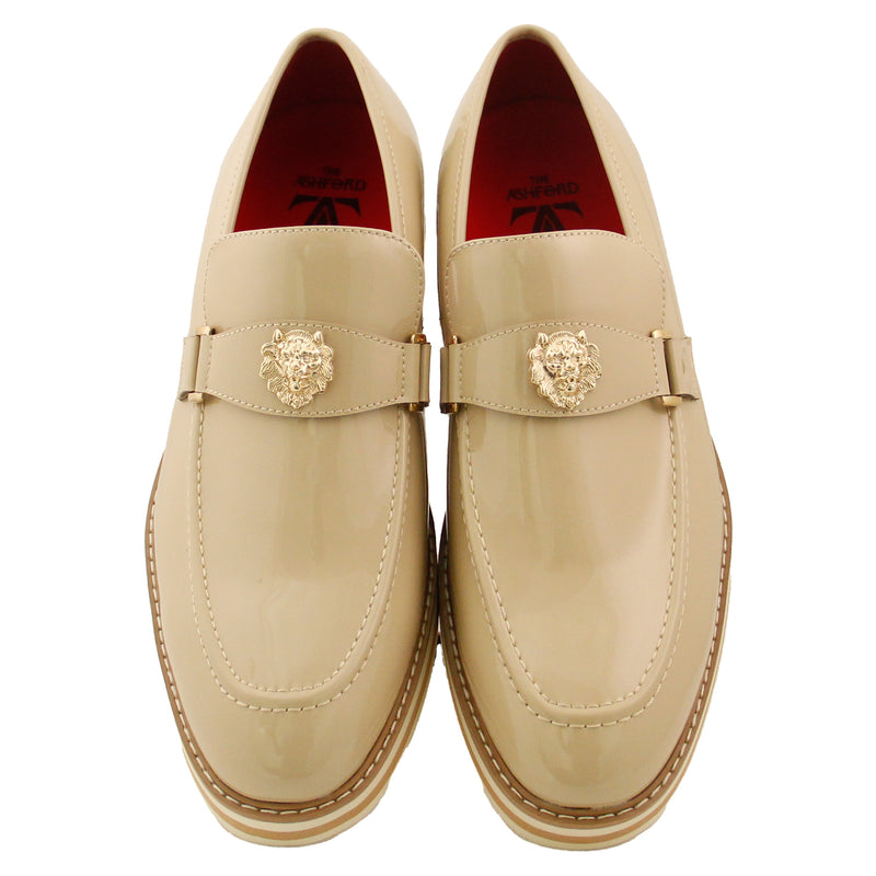 Natural Casual Slip On with Lion Head