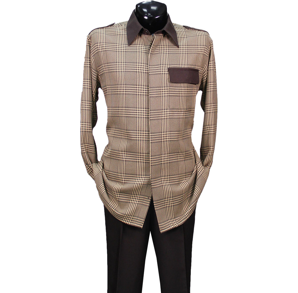 Brown Checkered