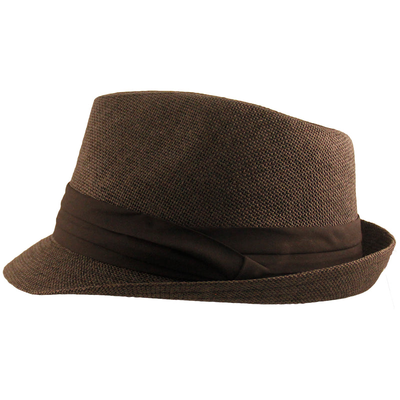 Textured Black Fedora