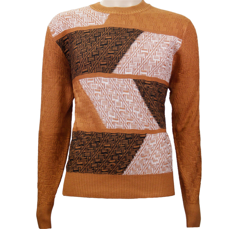 Rust Knit Pullover Sweater