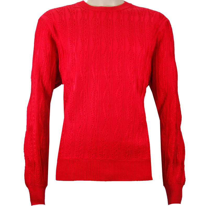 Red Cable Knit Sweater