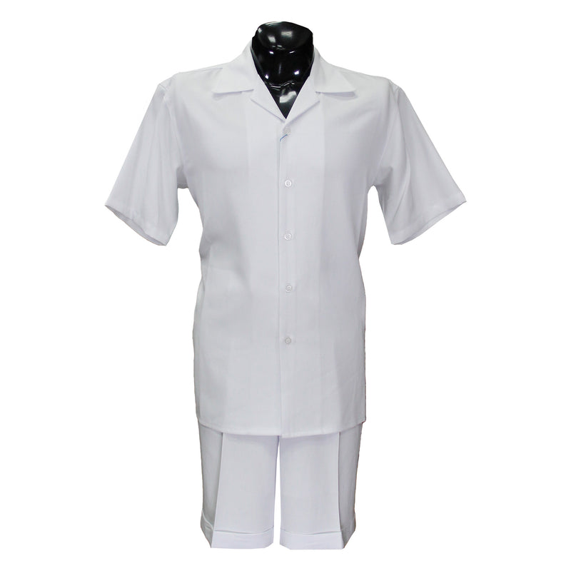 White Matching Short Set