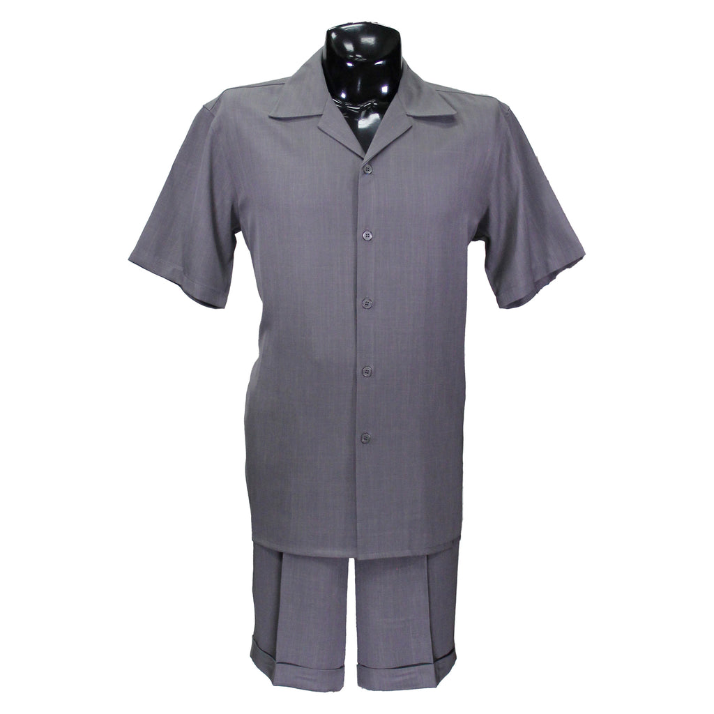 Grey Matching Short Set