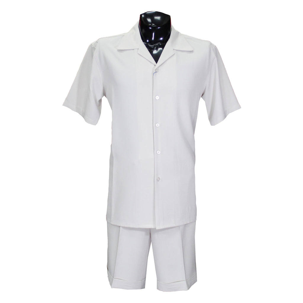 Solid Ivory Matching Short Set