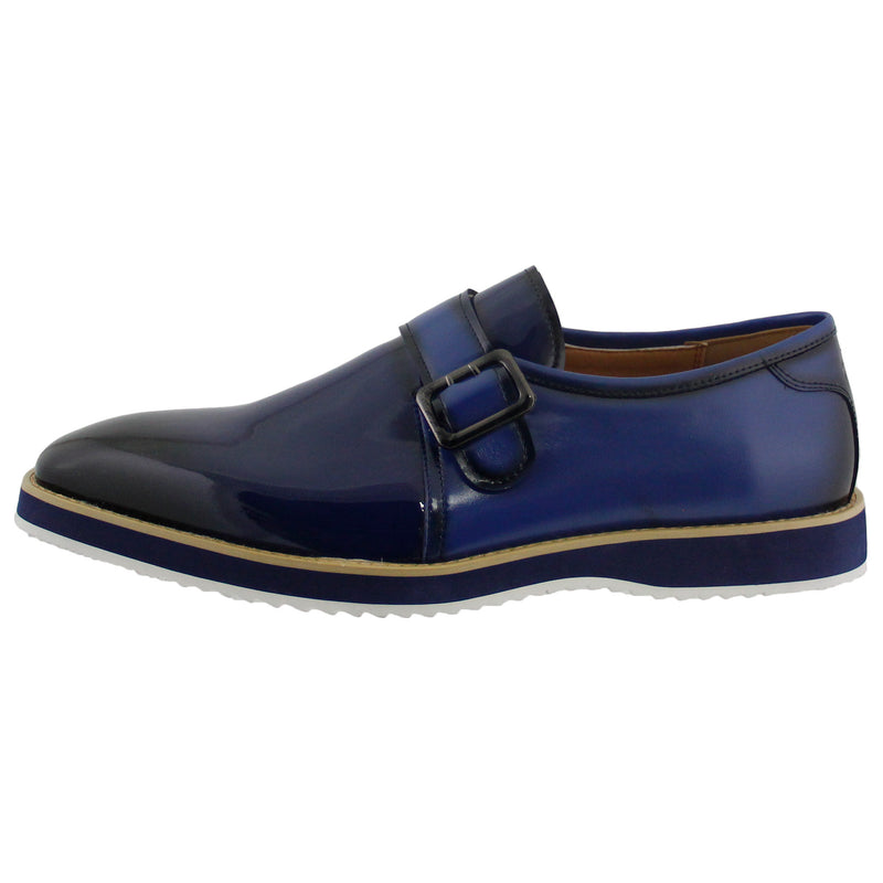 Navy Slip On w/ Buckle