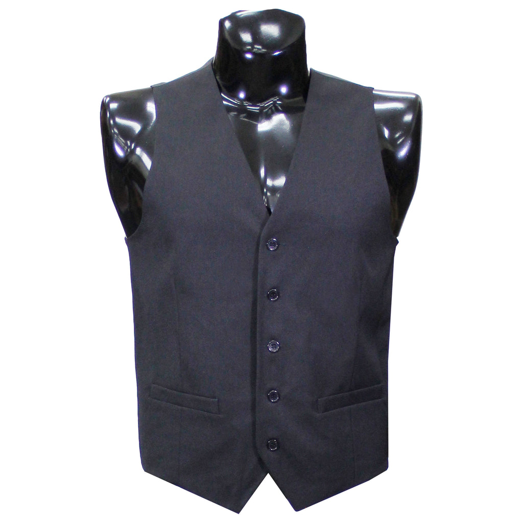 Solid Black Vest