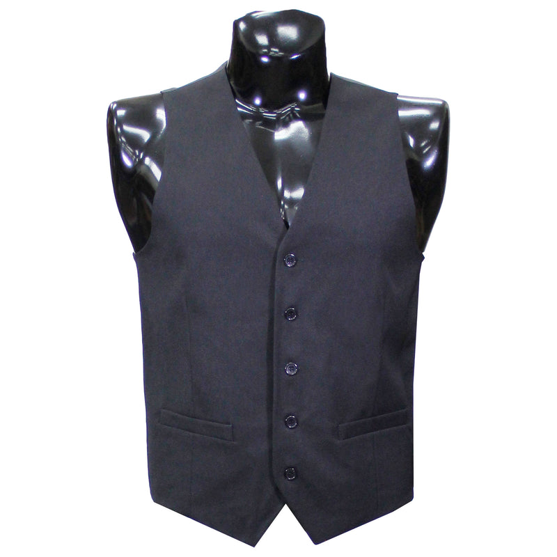 Solid Black Vest