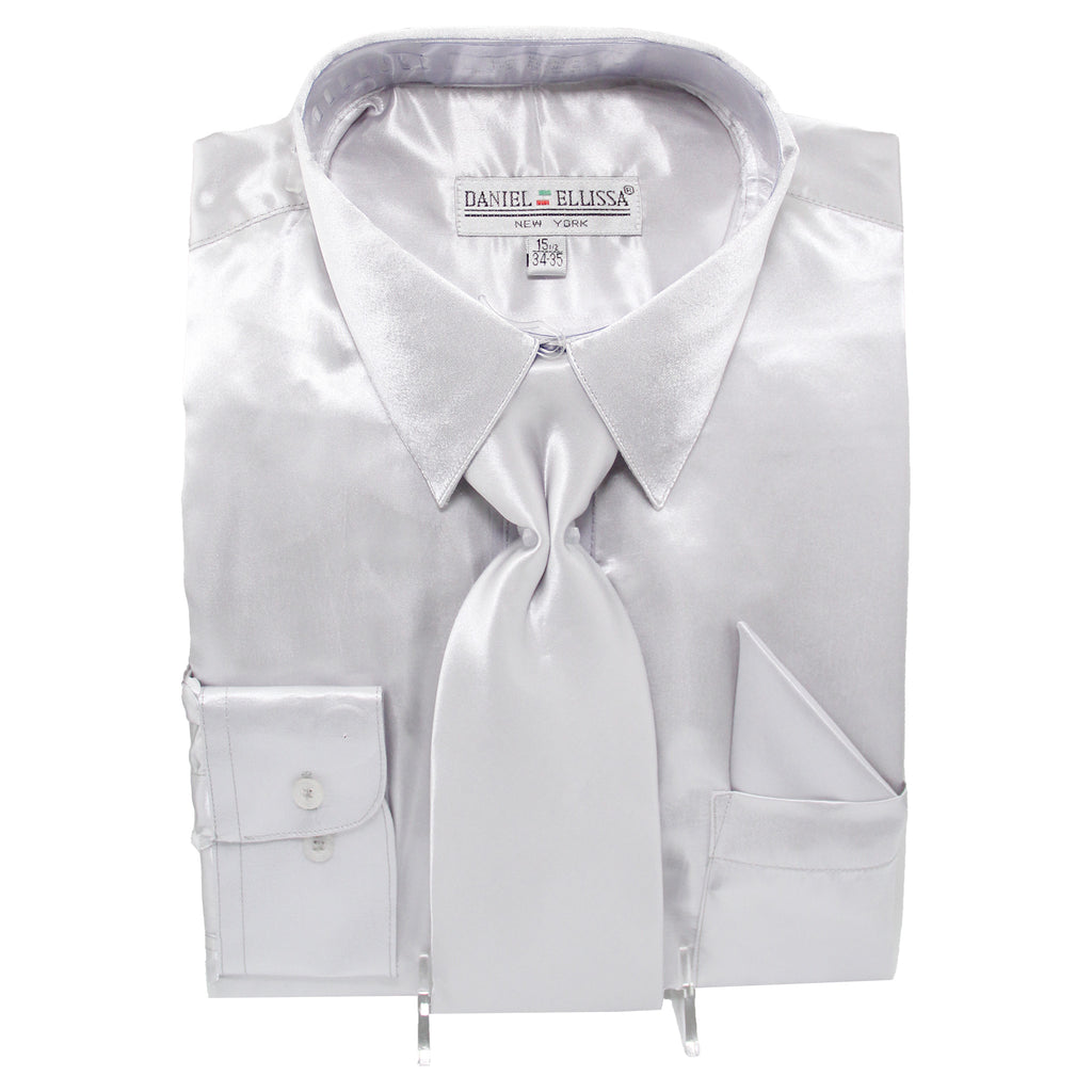 Satin Shirt and Tie - DE