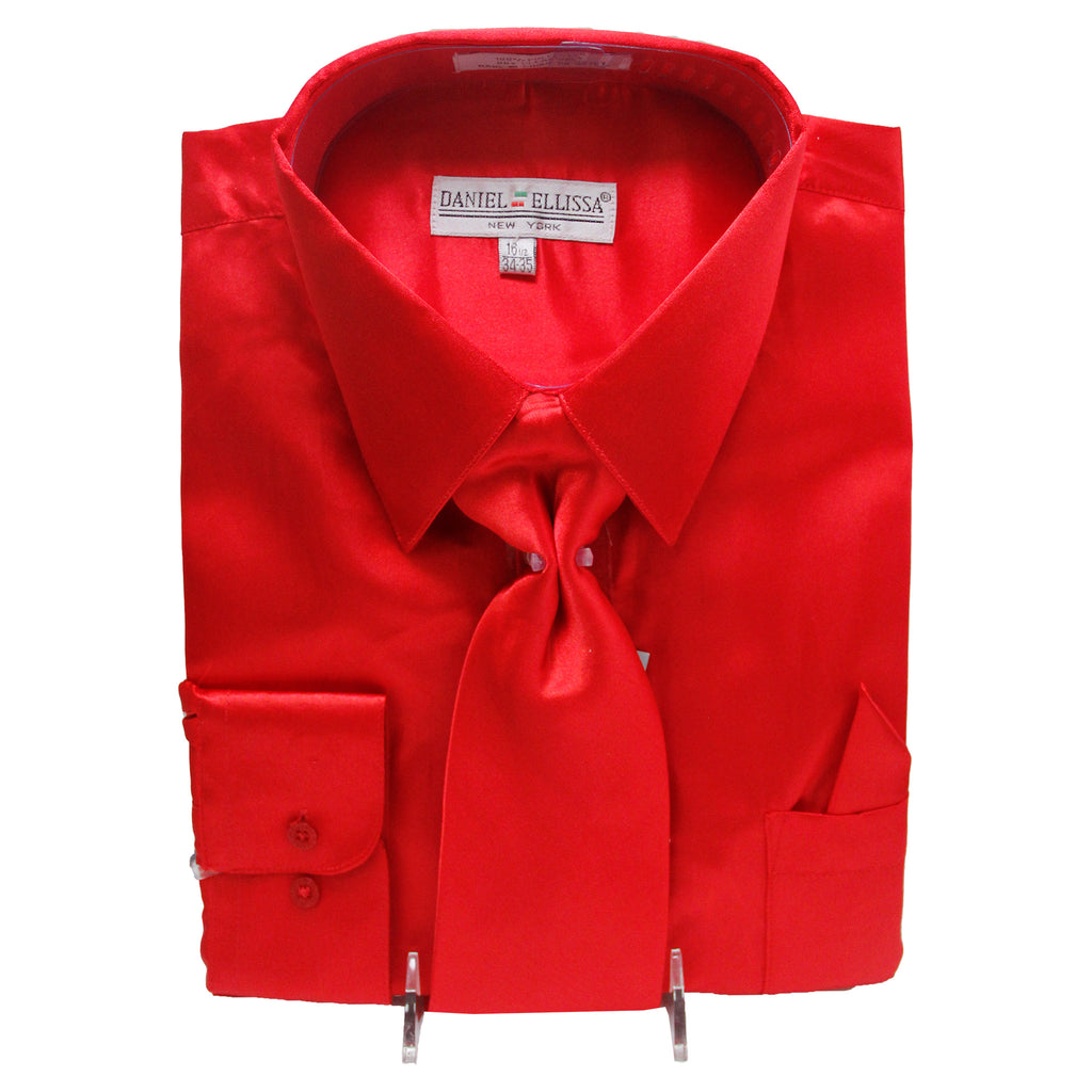 Satin Shirt and Tie - DE