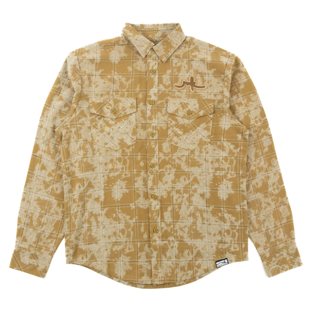 Mocha Makobi Big Men Berteli Plaid Shirt