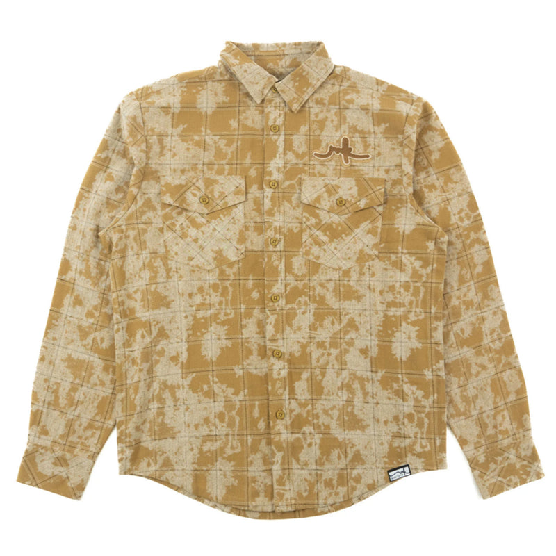 Mocha Makobi Big Men Berteli Plaid Shirt