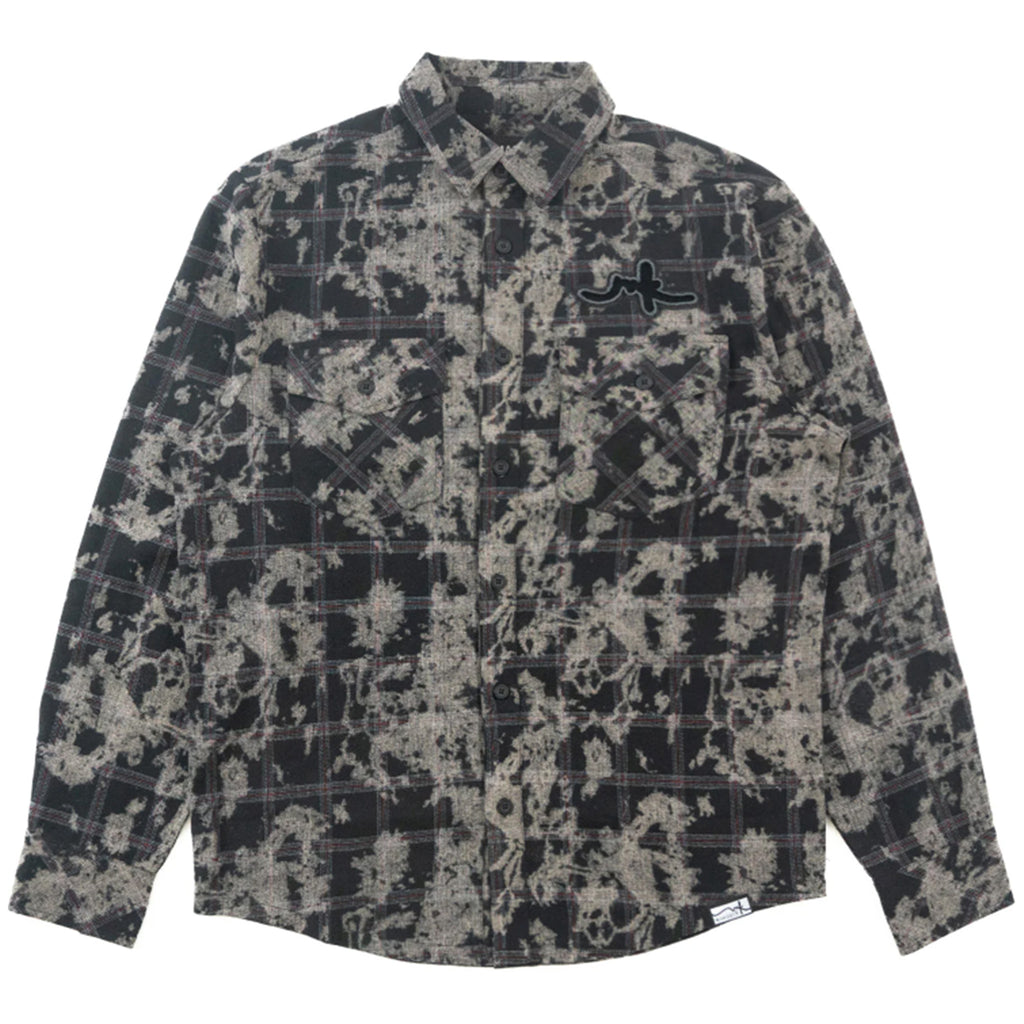 Black Makobi Big Men Berteli Plaid Shirt