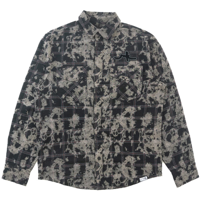 Black Makobi Big Men Berteli Plaid Shirt