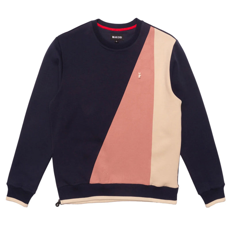 Navy Makobi Big Men Benini Crewneck Sweatshirt