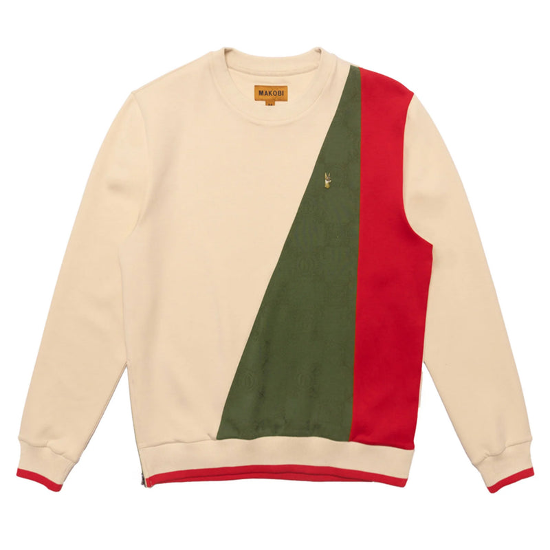 Oatmeal Makobi Big Men Benini Crewneck Sweatshirt