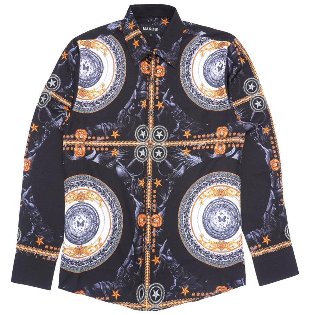 Black Makobi Big Men Barbato Long Sleeve