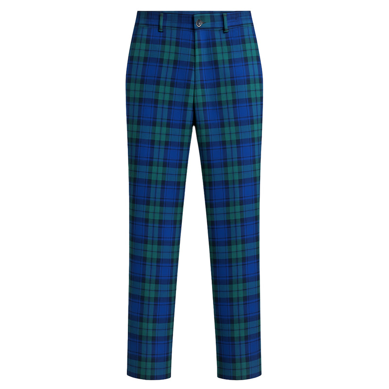 Behrman Girls Plus Size Plaid Pants (Plaid #96)