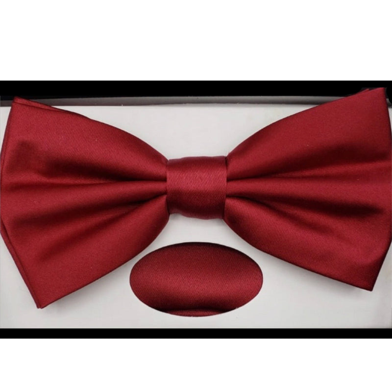 Solid Bow Tie w/ Handkerchief