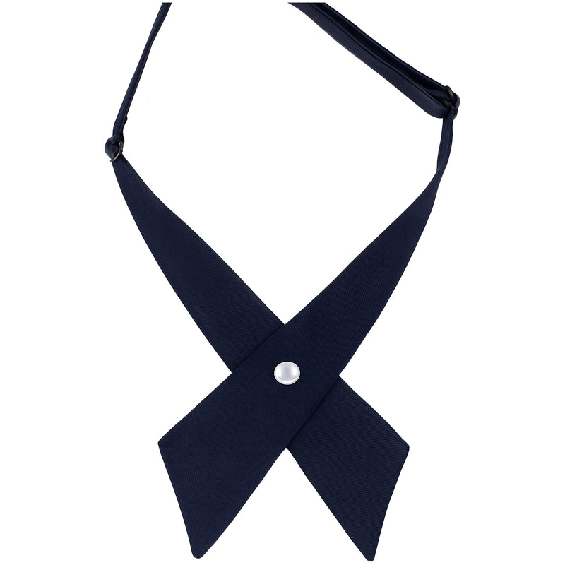 Navy Solid Criss-Cross Tie