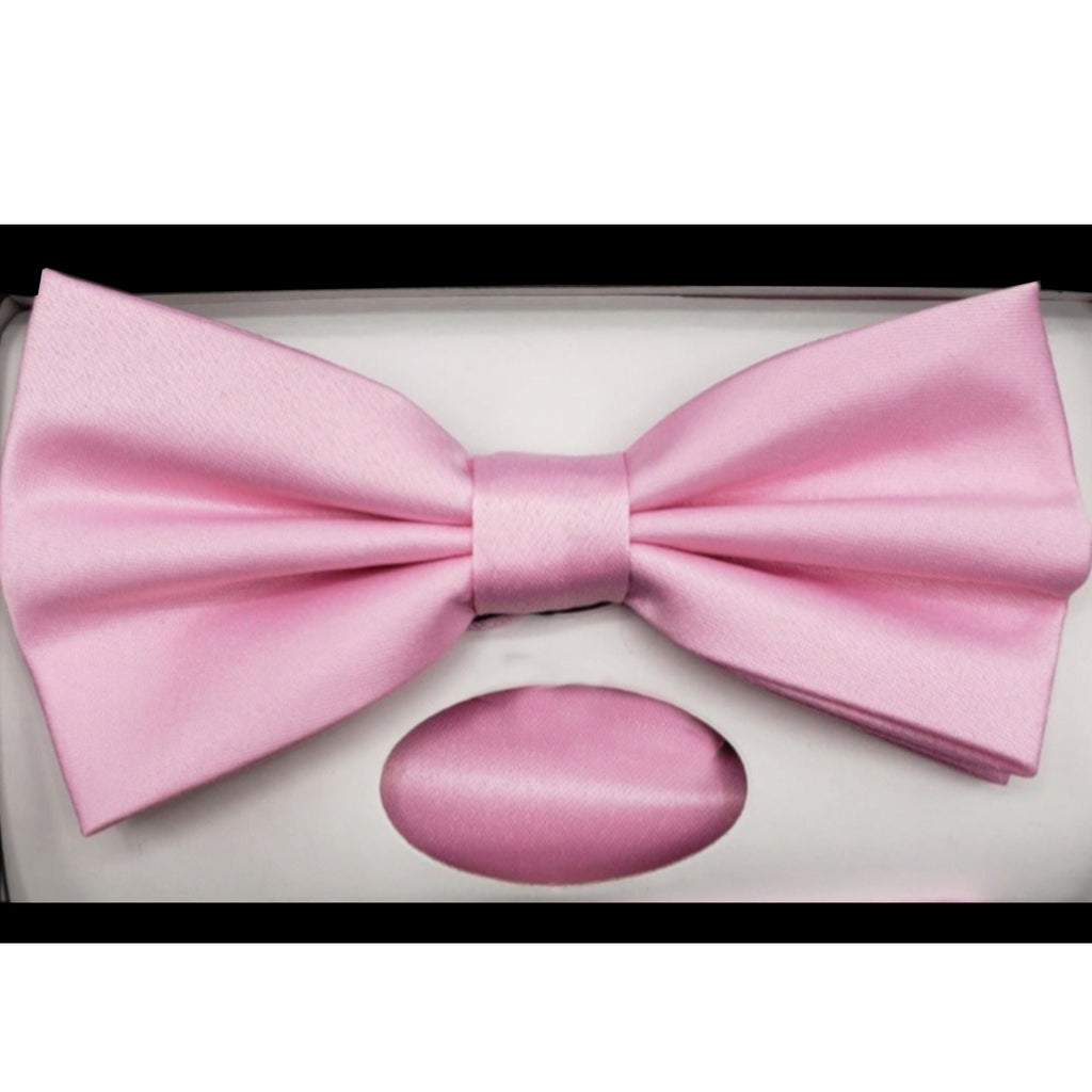 Solid Bow Tie w/ Handkerchief