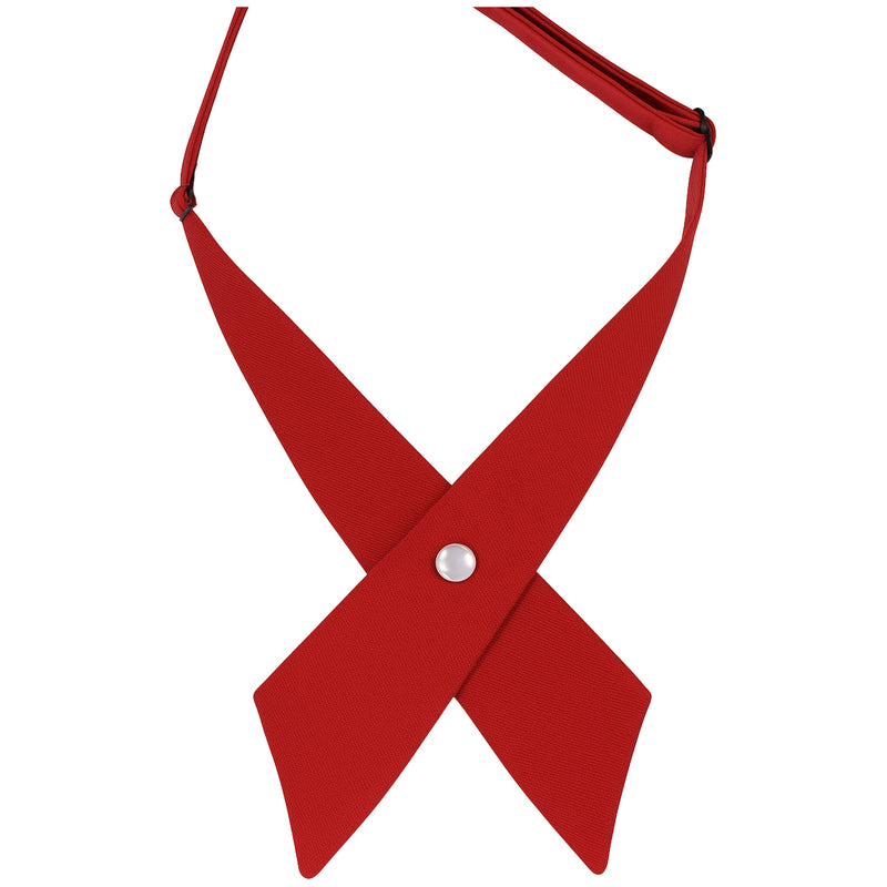 Red Solid Criss-Cross Tie