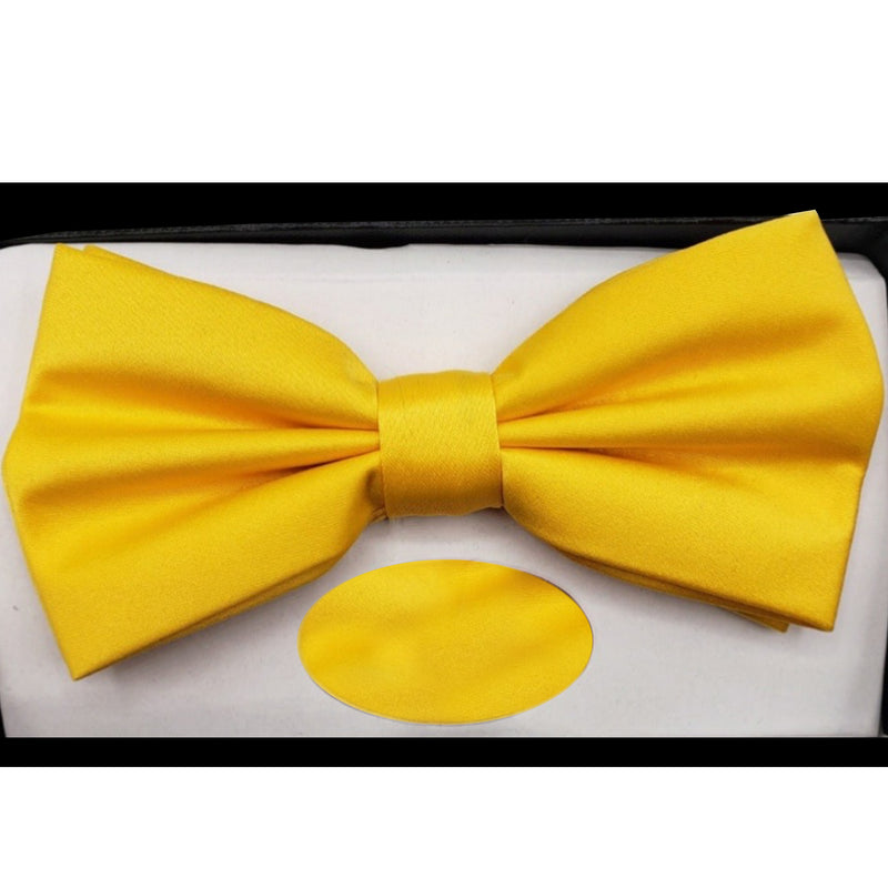 Solid Bow Tie w/ Handkerchief