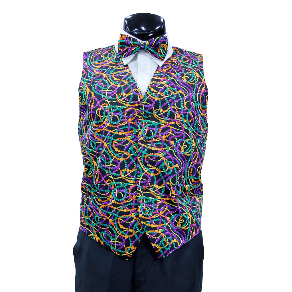 mardi gras vest set 