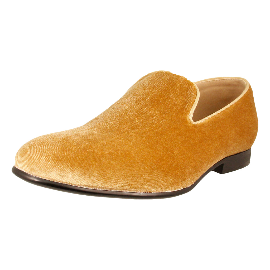 Gold Velour Slip On