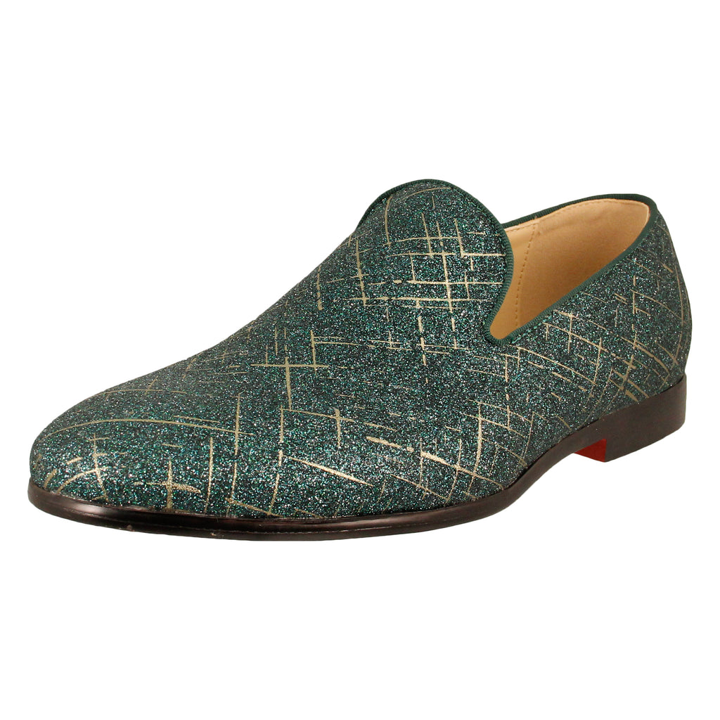 Green Metallic Slip On