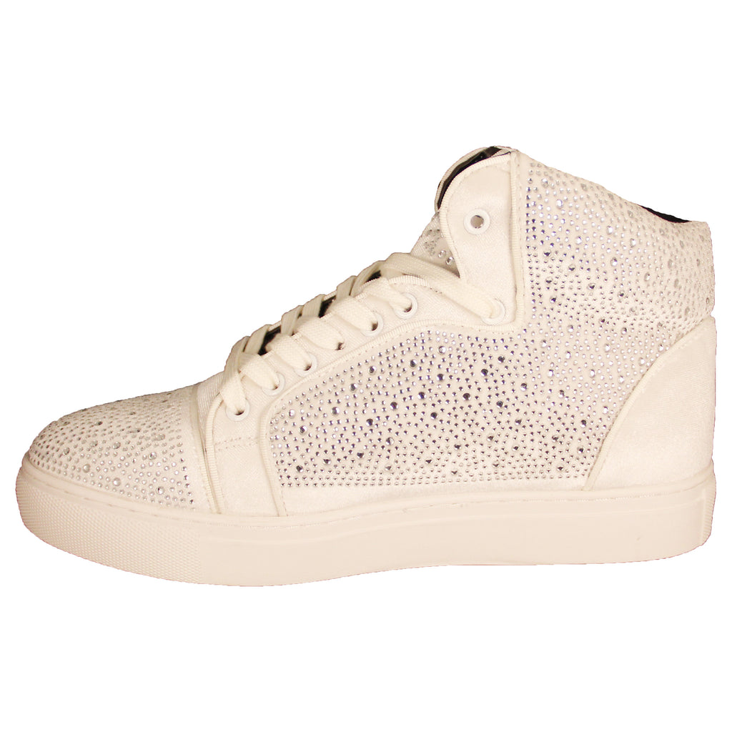 White High Top w/ Stones