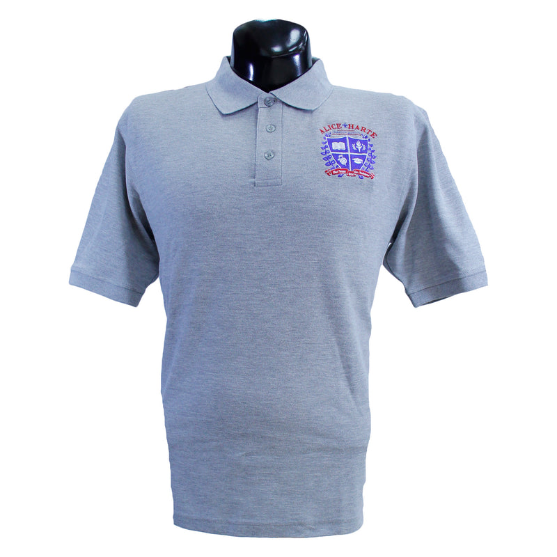 Grey Alice Harte Polo Uniform Shirt