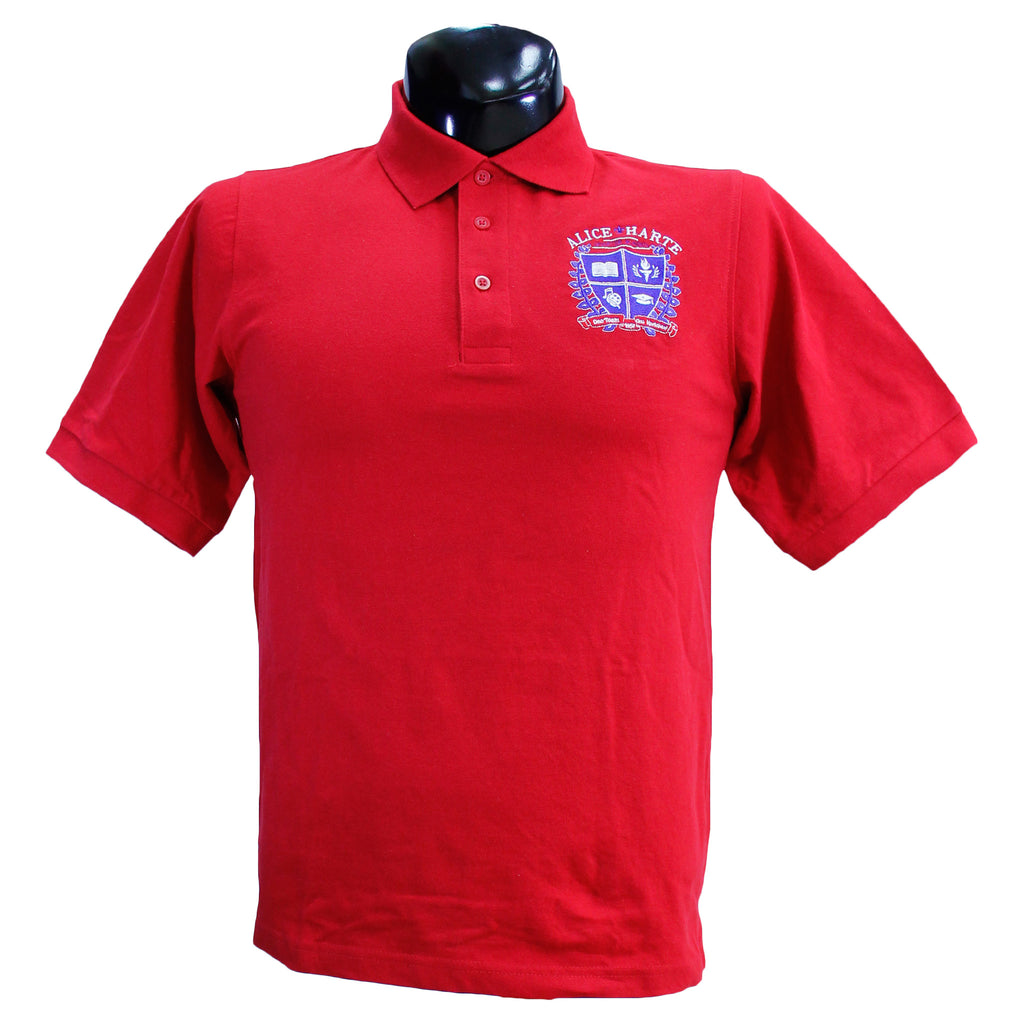 Red Alice Harte Polo Uniform Shirt
