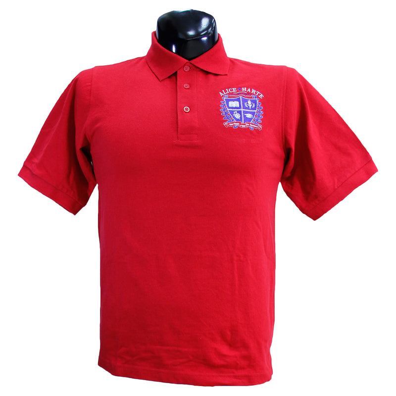 Red Alice Harte Polo Uniform Shirt