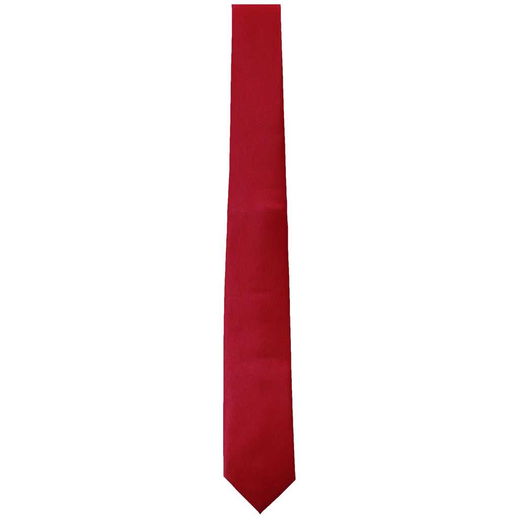 Solid Red Tie - Slim