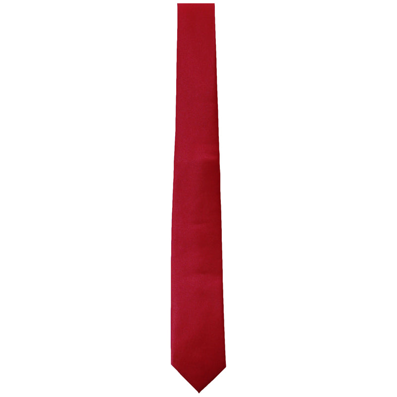 Solid Red Tie - Slim