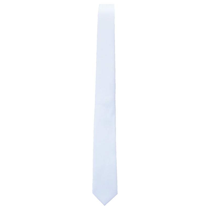 Solid White Tie - Slim