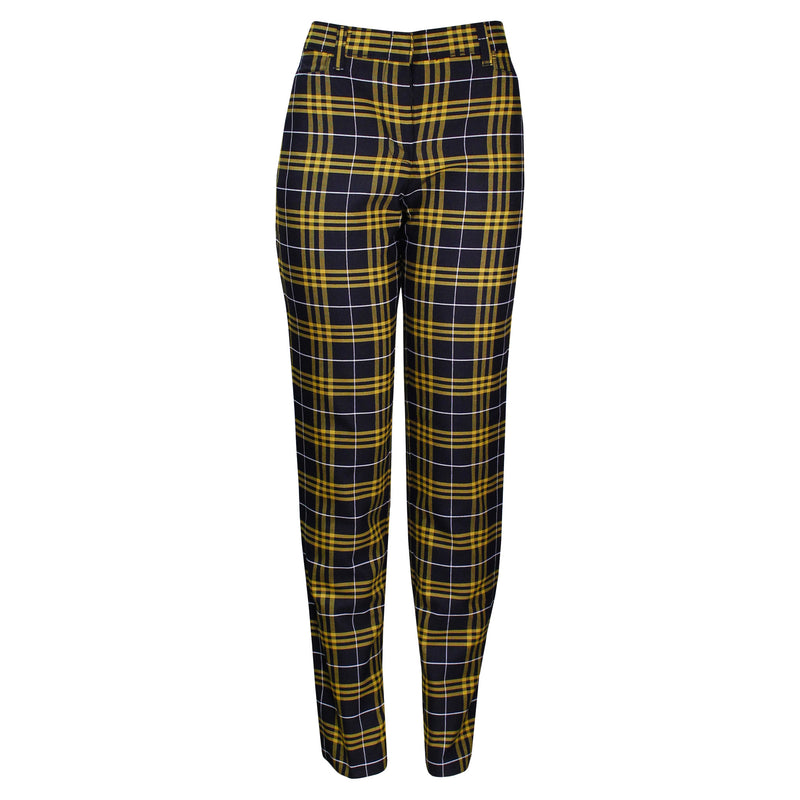 Elevate Your Style with Black Plaid Pants and a Bright Yellow Top