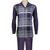 Purple RD Long Sleeve Set with Solid Pants