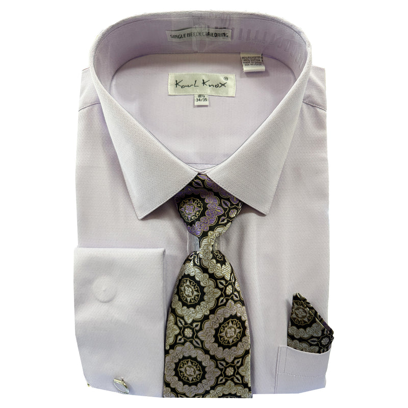 Dress Shirt, Tie & Handkerchief Combo