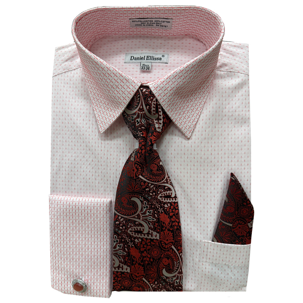 Dress Shirt, Tie & Handkerchief Combo