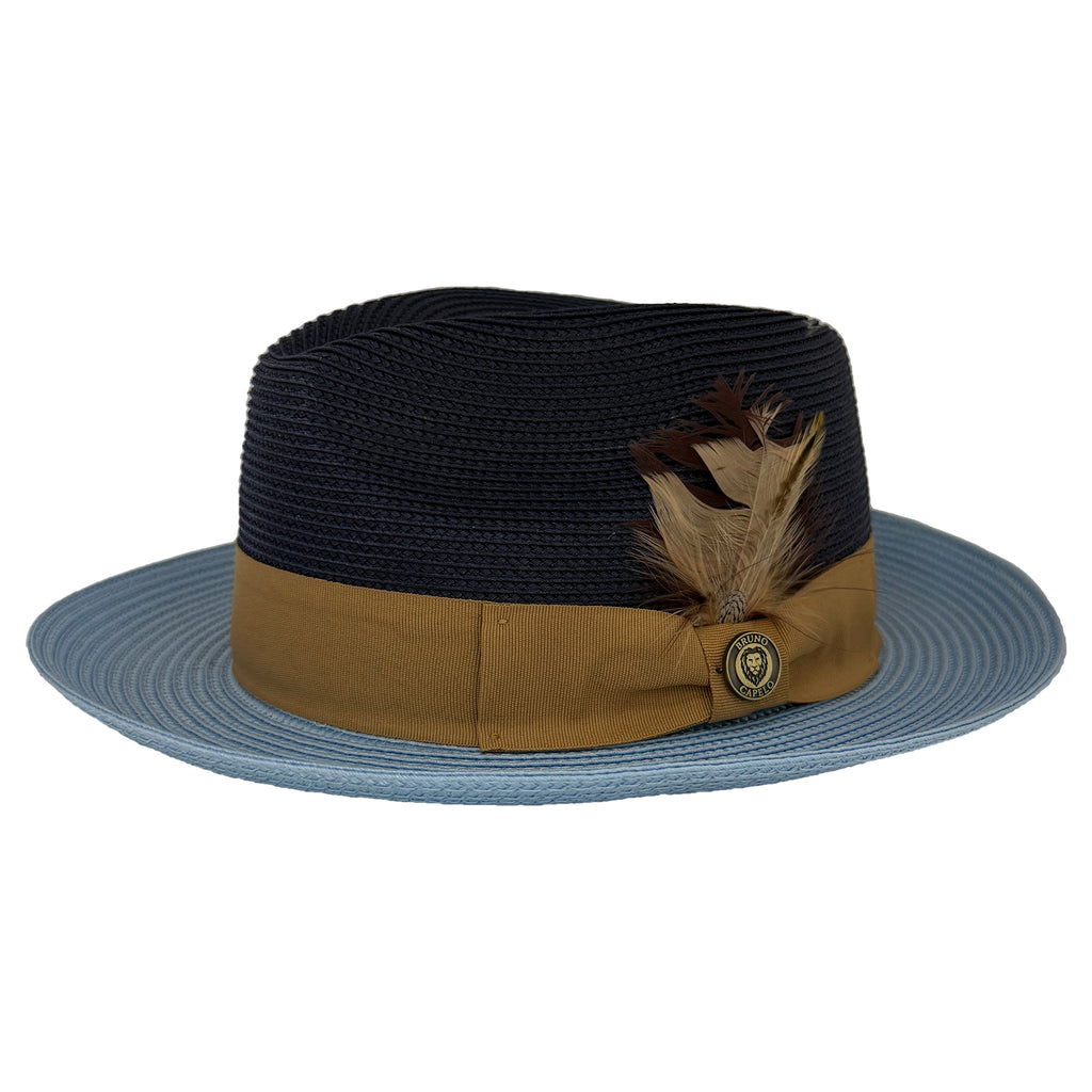 Navy/Blue Summer Straw Hat