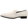 White/Gold After Midnight Slip On with Buckle