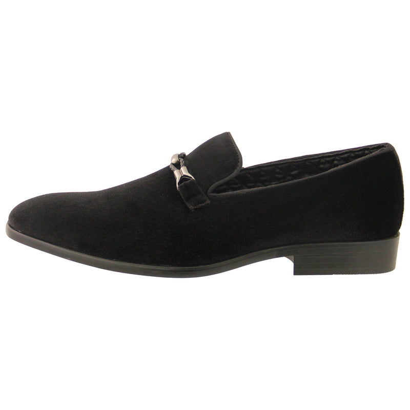 Black Smoker Casual Slip on w/ Buckle