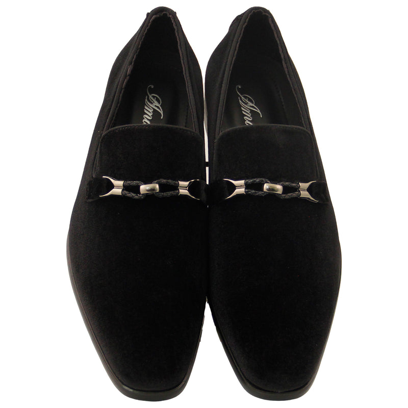 Black Smoker Casual Slip on w/ Buckle