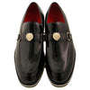 Black Casual Slip On with Lion Head