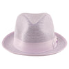 Lavender/White Summer Straw Hat