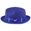 Blue/White Summer Straw Hat