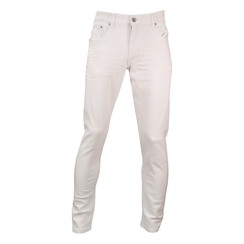White Denim Jeans w/ Stretch